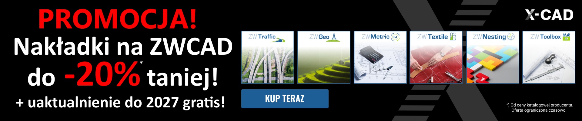 PROMOCJA! Nakładki na ZWCAD do -20% taniej + uaktualnienie o 2027 gratis! PROMOCJA! Nakładki na ZWCAD do -20% taniej + uaktualnienie o 2027 gratis!