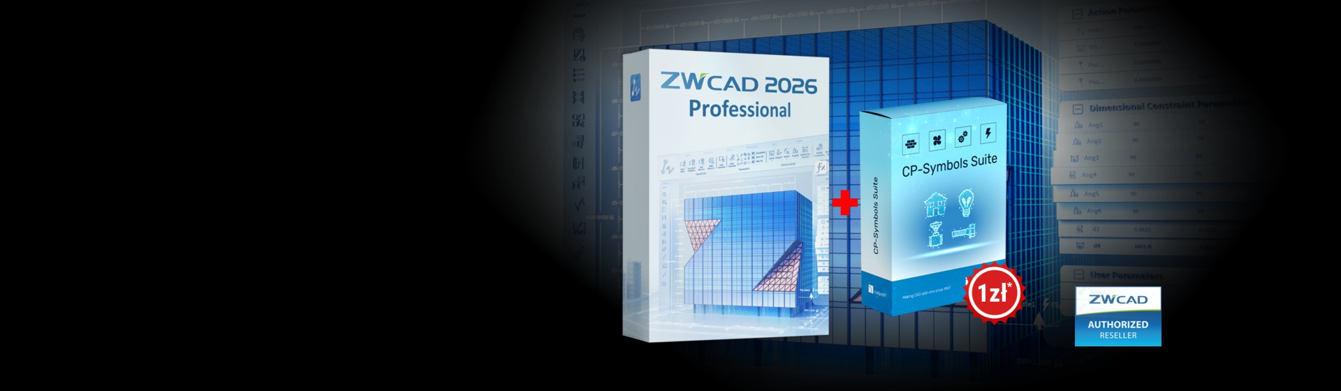 ZWCAD PRO -5% taniej + CP-Symbols Suite za 1zł!*
