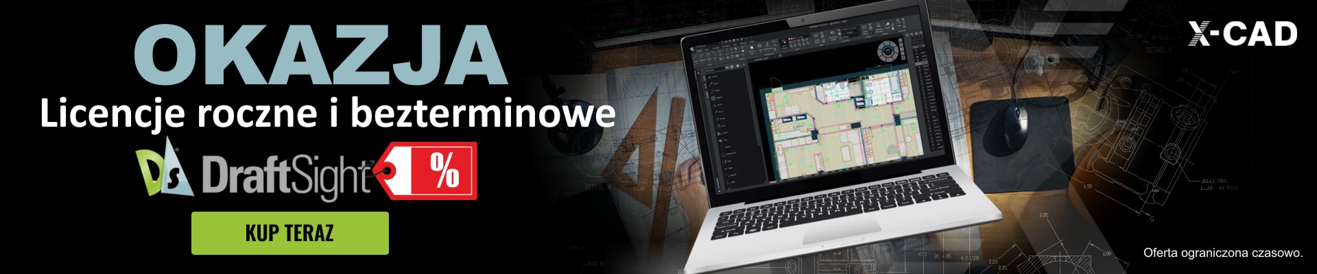 OKAZJA ! -  DraftSight Licencje roczne i bezterminowe
