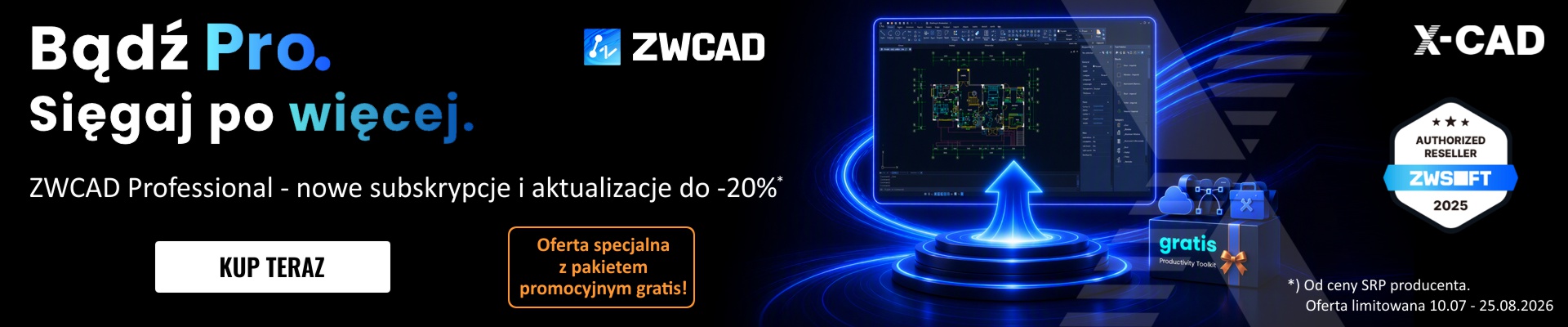 PROMOCJA ZWCAD PRO 2026 lic. bezterminowa z pakietem promocyjnym